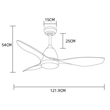 ZEVENTI - LED-plafondventilator MURO LED/18W/230V Wi-Fi Tuya + afstandsbediening