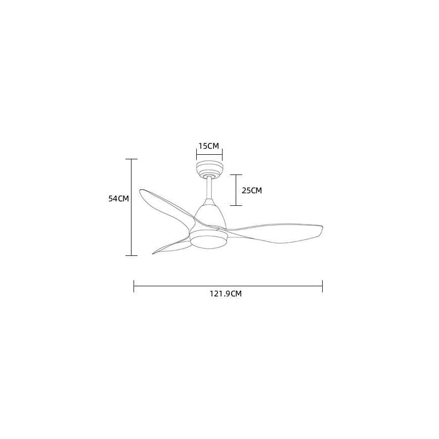 ZEVENTI - LED-plafondventilator MURO LED/18W/230V Wi-Fi Tuya + afstandsbediening