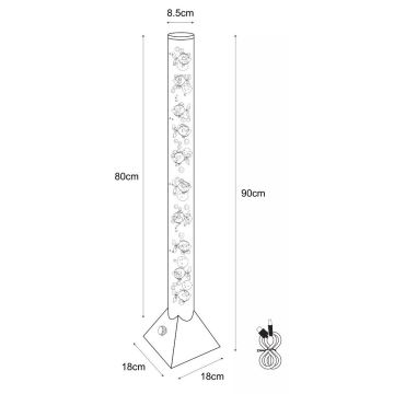 Zuma Line - Lampadaire LED RVB rechargeable LED/3,6W/5V