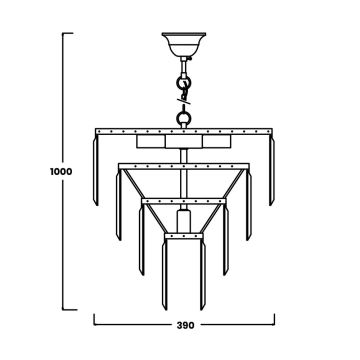 Zuma Line - Hanglamp aan een ketting 5xE14/40W/230V