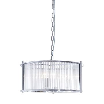 Zuma Line - Hanglamp aan een ketting 3xE27/40W/230V zilver