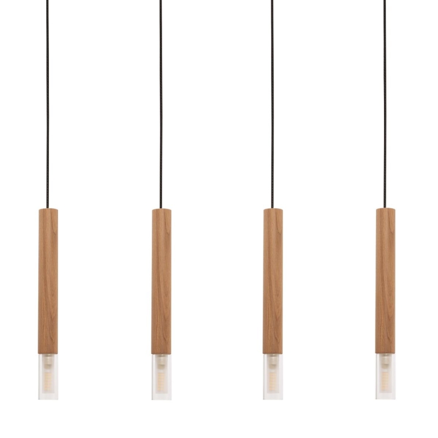 Zuma Line - Hanglamp aan een koord 4xG9/28W/230V hout