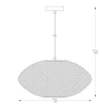 Zuma Line - Hanglamp aan een koord 1xE27/40W/230V goud