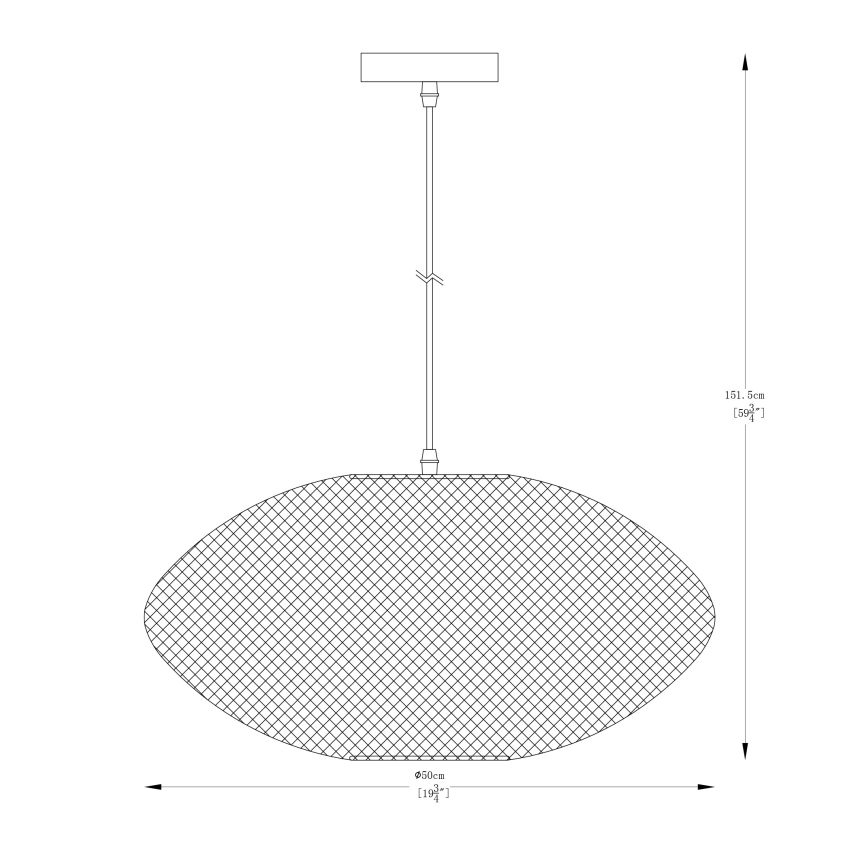 Zuma Line - Hanglamp aan een koord 1xE27/40W/230V goud