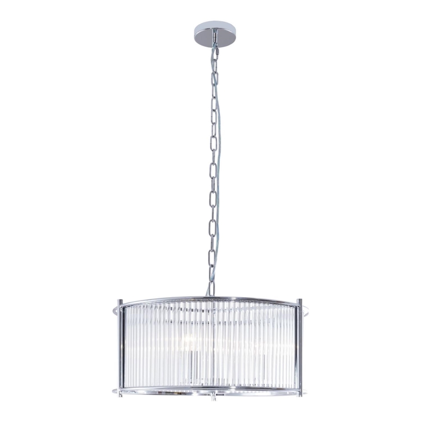 Zuma Line - Hanglamp aan een ketting 3xE27/40W/230V zilver