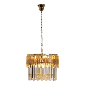 Zuma Line - Hanglamp aan een ketting 8xE14/40W/230V diameter 40 cm goud