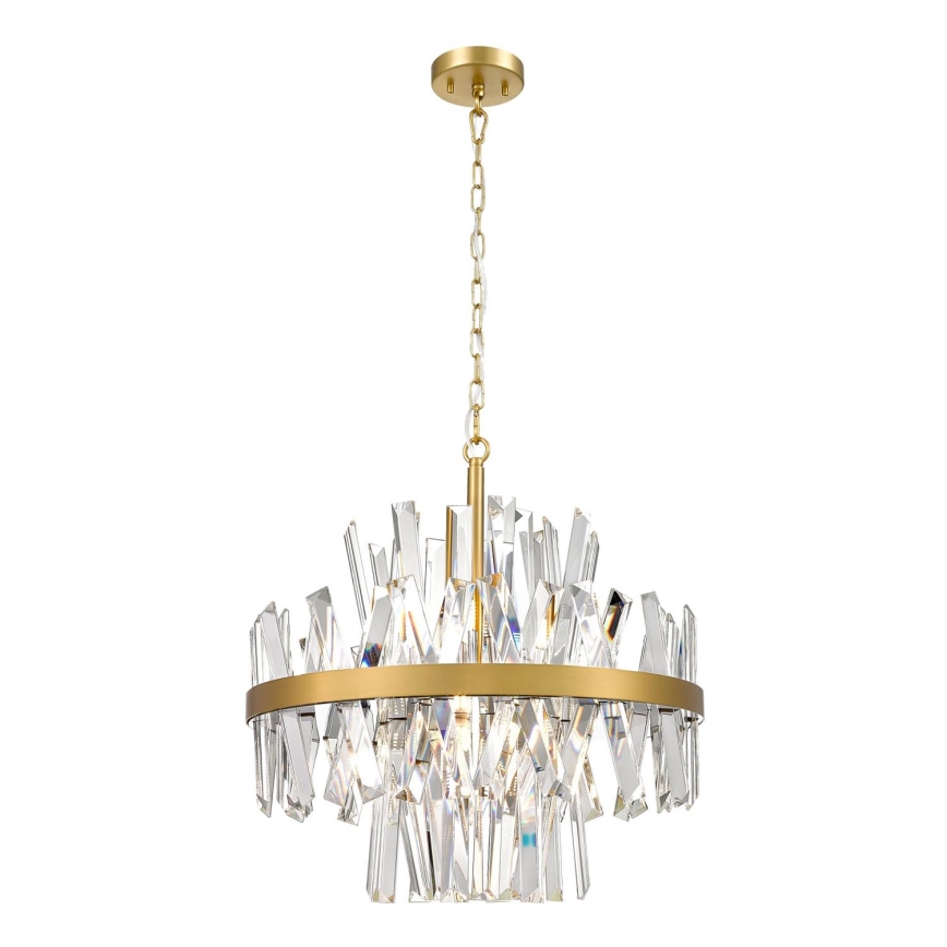 Zuma Line - Hanglamp aan een ketting 8xG9/28W/230V diameter 50 cm goud