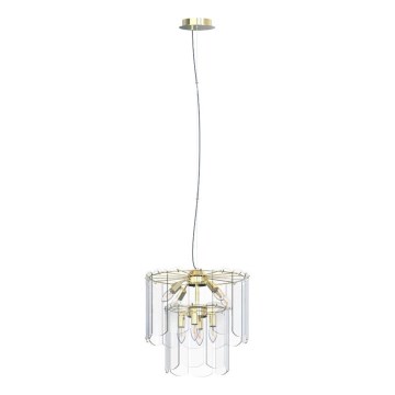 Zuma Line - Hanglamp aan een koord 8xE14/40W/230V goud