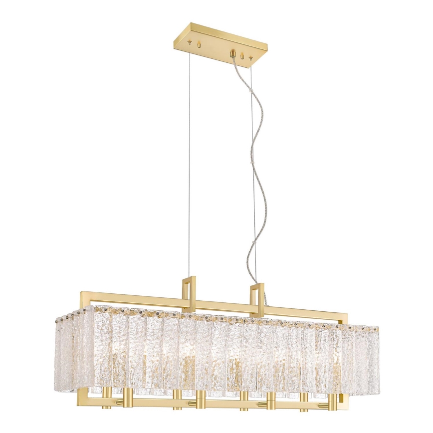 Zuma Line - Hanglamp aan een koord 8xG9/42W/230V goud