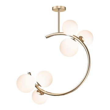 Zuma Line - Hanglamp met vaste pendel 6xG9/33W/230V goud