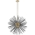 Zuma Line - Hanglamp met vaste pendel 9xG9/42W/230V goud/zwart