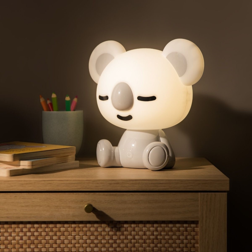 Zuma Line - Lampe de table tactile à intensité variable pour enfants LED/3W/230V koala gris