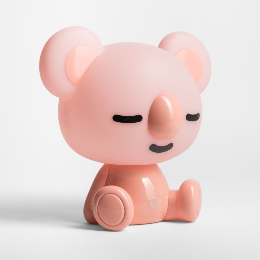 Zuma Line - Lampe de table tactile à intensité variable pour enfants LED/3W/230V koala rose