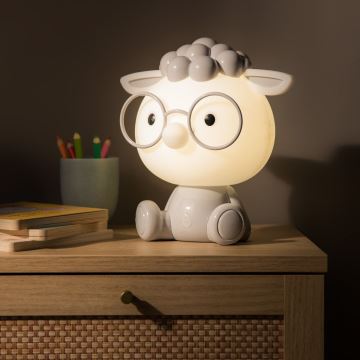 Zuma Line - Lampe de table tactile à intensité variable pour enfants LED/3W/230V mouton gris