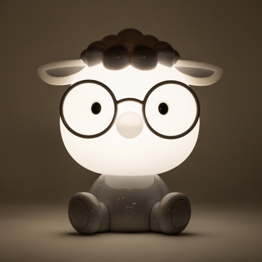 Zuma Line - Lampe de table tactile à intensité variable pour enfants LED/3W/230V mouton gris