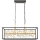 Zuma Line - Kristallen hanglamp aan een ketting 6xG9/33W/230V zwart/goud