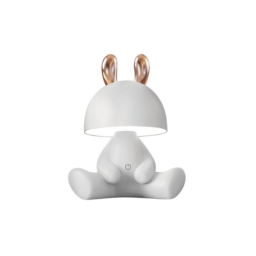 Zuma Line - Lampe de table tactile à intensité variable pour enfants LED/3W/230V lièvre blanc