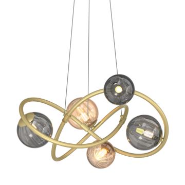 Zuma Line - Hanglamp aan een koord 5xG9/3,5W/230V goud