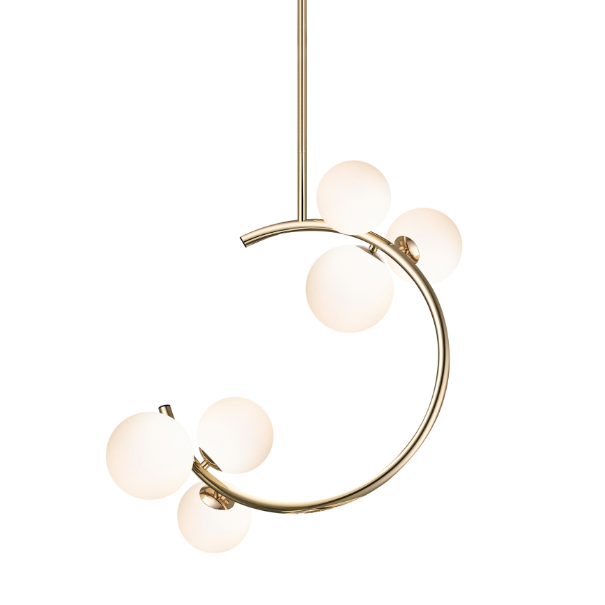 Zuma Line - Hanglamp met vaste pendel 6xG9/33W/230V goud