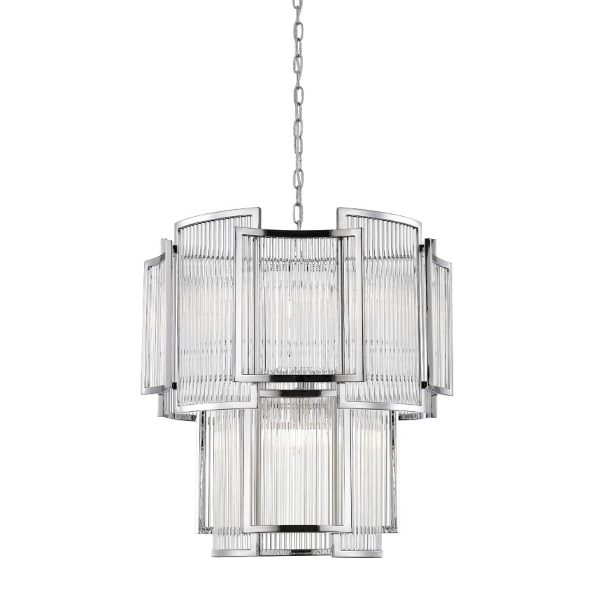 Zuma Line - Hanglamp aan een ketting 8xE14/60W/230V zilver