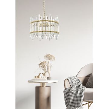 Zuma Line - Hanglamp aan een ketting 6xG9/42W/230V goud