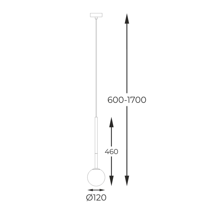 Zuma Line - Hanglamp aan een koord 1xG9/4W/230V goud