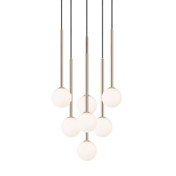 Zuma Line - Hanglamp aan een koord 7xG9/4W/230V goud