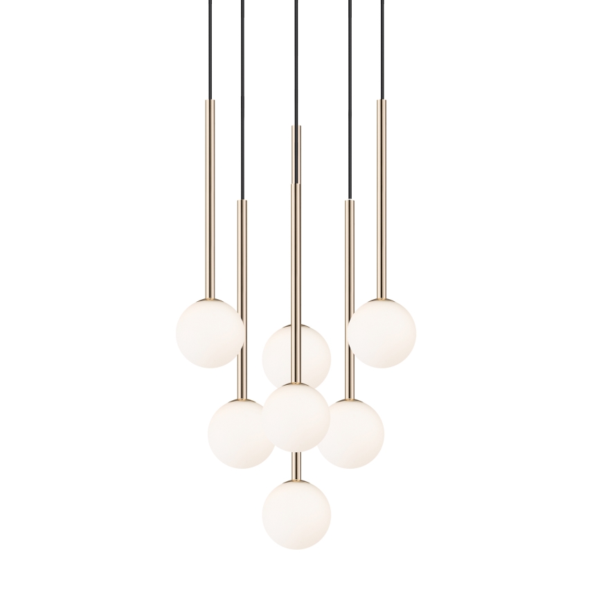 Zuma Line - Hanglamp aan een koord 7xG9/4W/230V goud