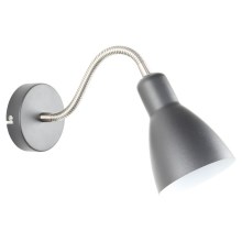 Zuma Line - Petite lampe flexible 1xE27/40W/230V gris