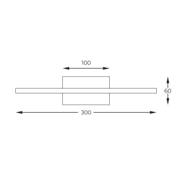 Zuma Line - Applique LED pour tableau LED/7W/230V 30 cm doré