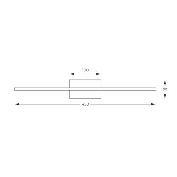 Zuma Line - LED Schilderijverlichting LED/10W/230V 45 cm goud