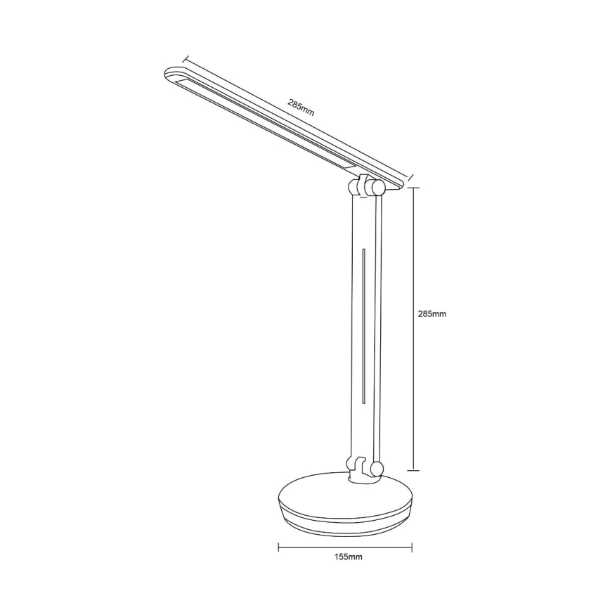 Zuma Line - Lampe de table RGBW à intensité variable LED/5W/230V 3000-6000K noir