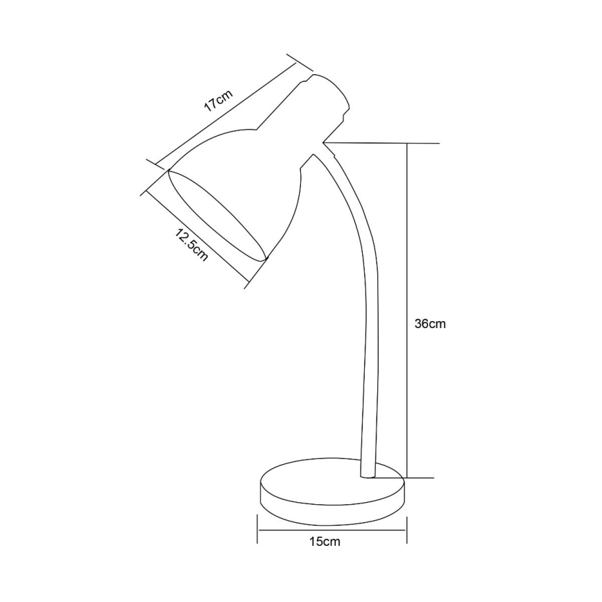 Zuma Line - Lampe de table 1xE27/40W/230V noir/marron