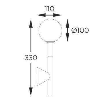 Zuma Line - Wandlamp 1xG9/4W/230V zwart